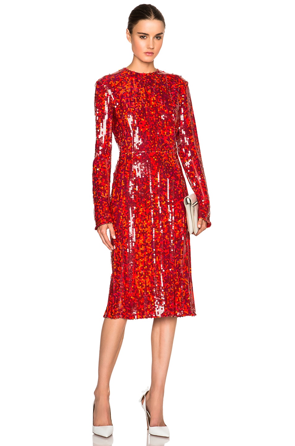 Image 1 of Nina Ricci Sequin Dress in Red