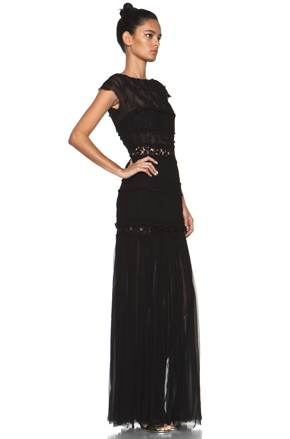 Nina Ricci Long Gown in Black | FWRD