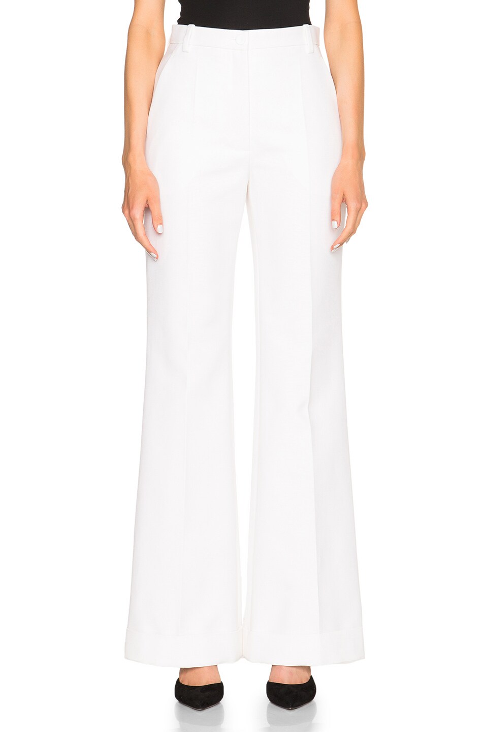 Image 1 of Nina Ricci Panama Trousers in White