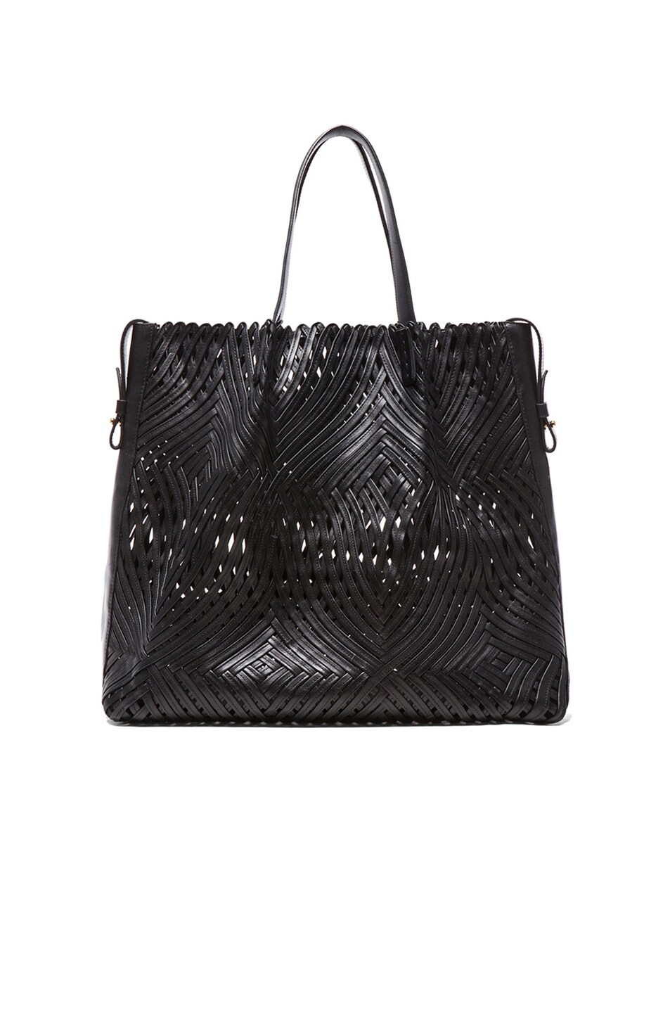 Image 1 of Nina Ricci Woven Tote in Noir