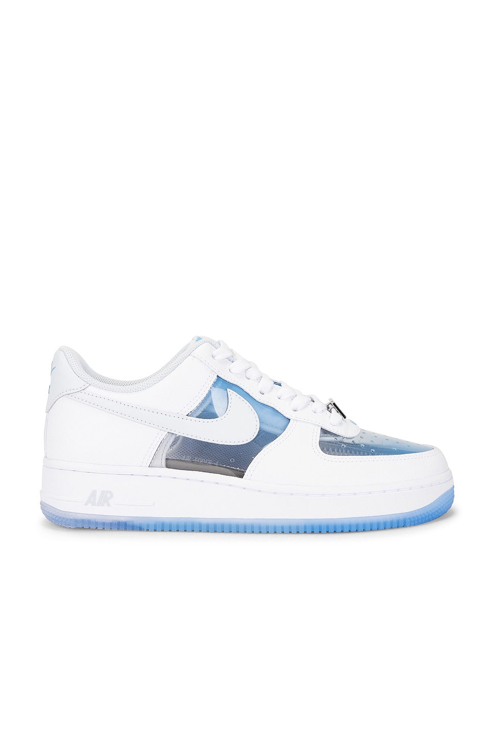 Image 1 of Nike Air Force 1 Retro Clear Sneaker in White, Pure Platinum, & University Blue