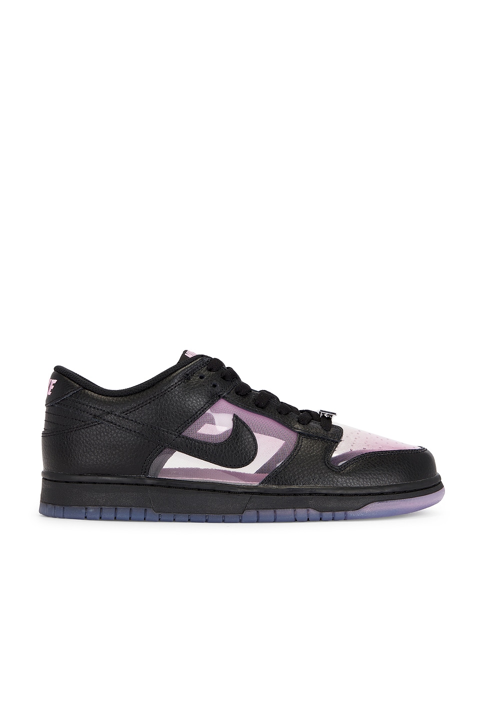 Image 1 of Nike Dunk Low Retro Clear Sneaker in Pink Rinse & Black