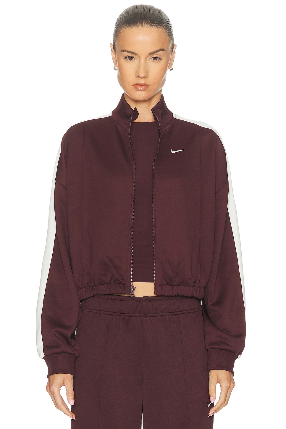 Nike Track Jacket In Burgundy