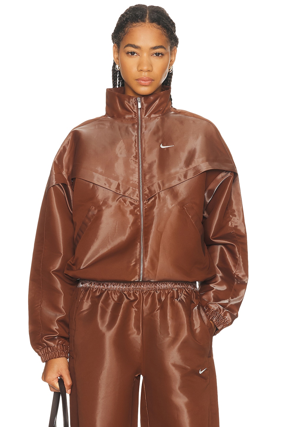 Image 1 of Nike Liquid Shine Jacket in Fauna Brown & Sail