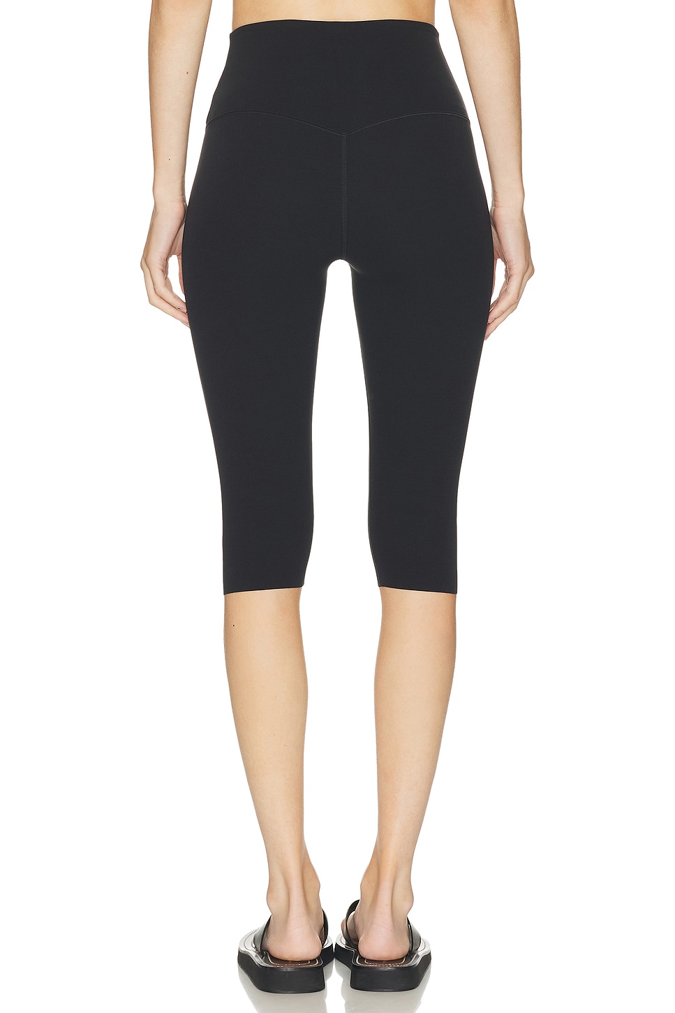 Image 4 of Nike Gentle Support High Waisted Capri Legging in Black