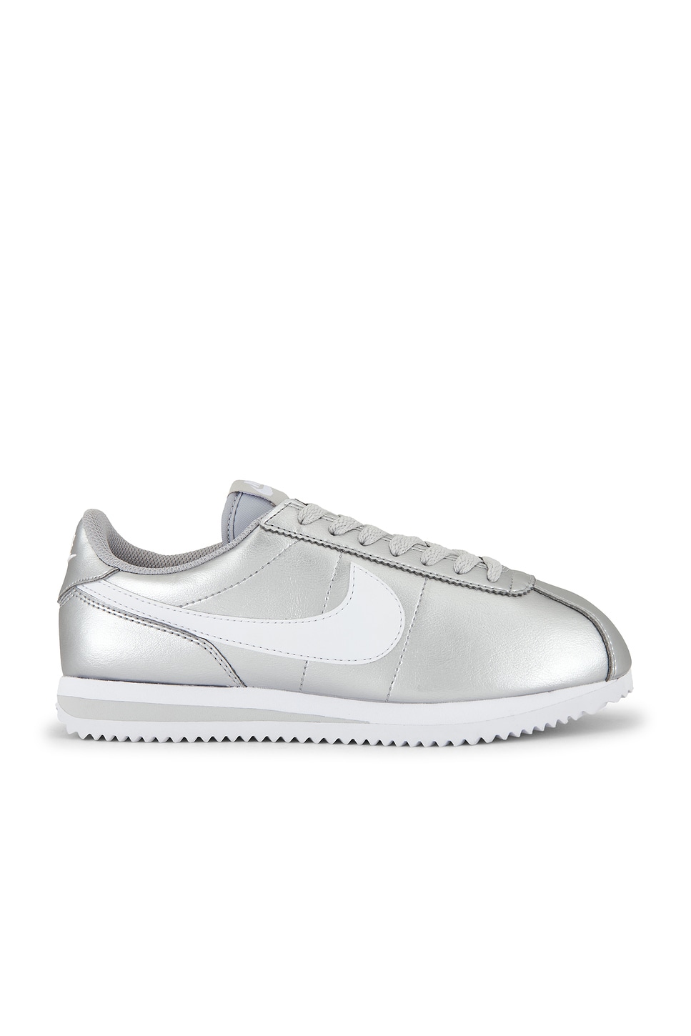 Nike Cortez Metallic Sneaker In Silver