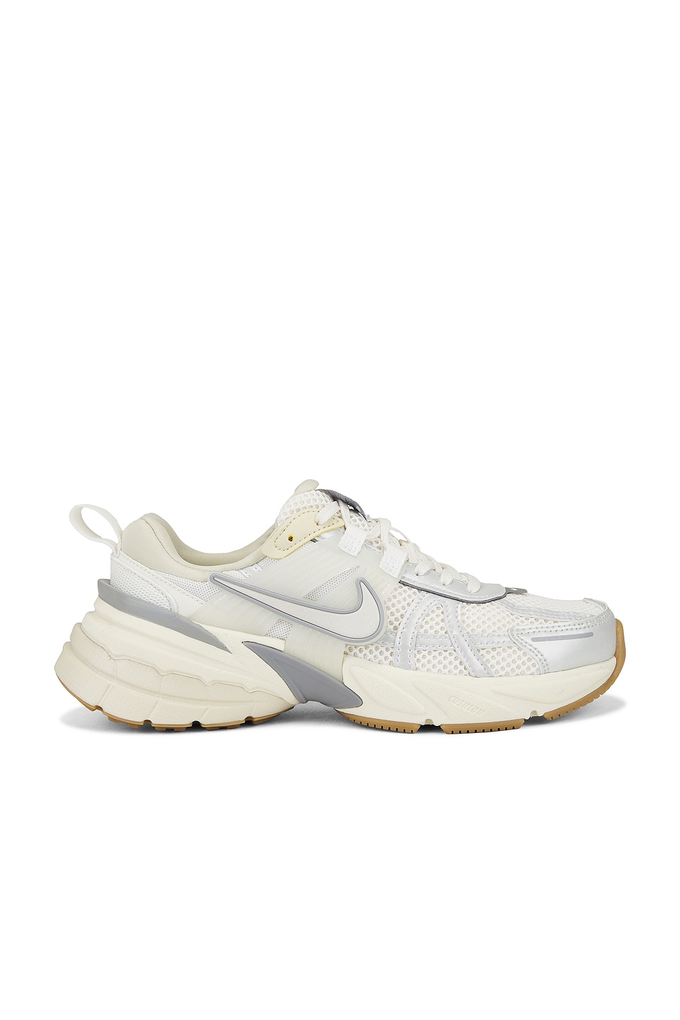 Image 1 of Nike V2K Run Sneaker in Sail, Light Khaki, & Light Smoke Grey
