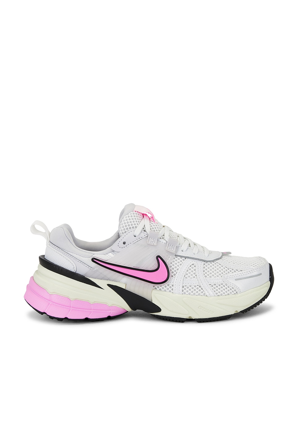 Image 1 of Nike V2K Run Sneaker in Summit White, Pink Spell, & Vast Grey
