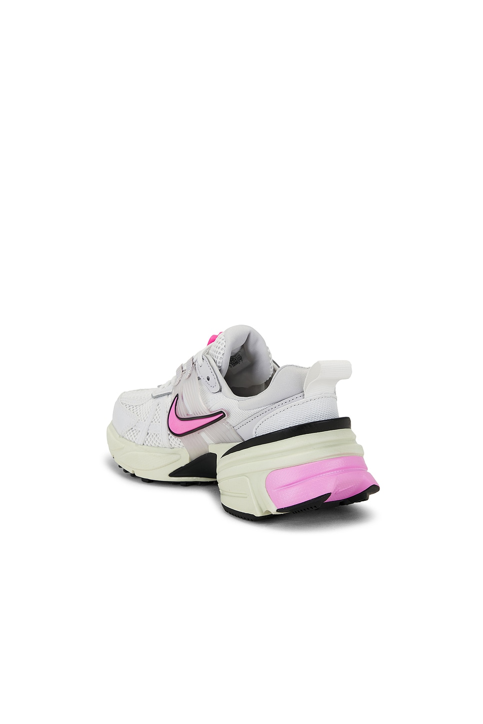Nike V2K Run Sneaker - side view in White