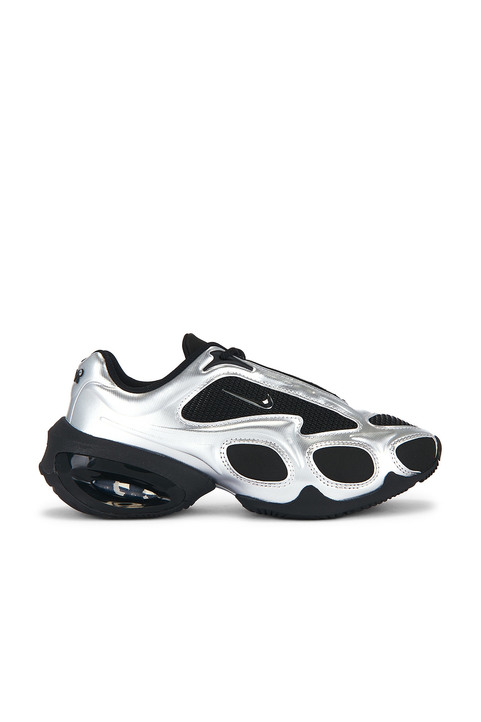 Image 1 of Nike Air Max Muse Sneaker in Black & Metallic Silver