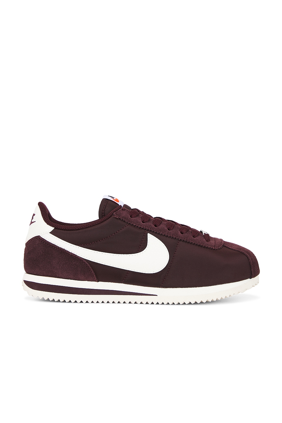 Image 1 of Nike Cortez Textile Sneaker in Burgundy Crush & Sail