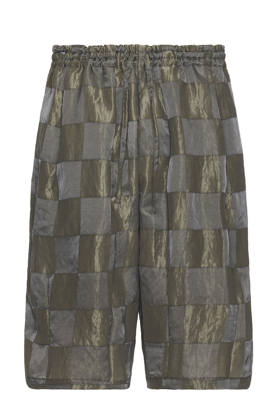 Image 1 of Needles H.d.p. Bright Cloth Checker Shorts in Grey