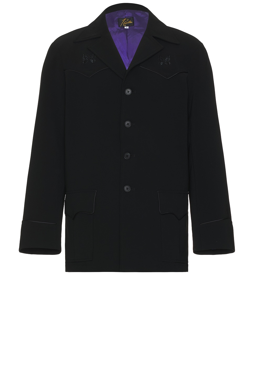 Image 1 of Needles Western Leisure Jacket Double Cloth In Black in Black