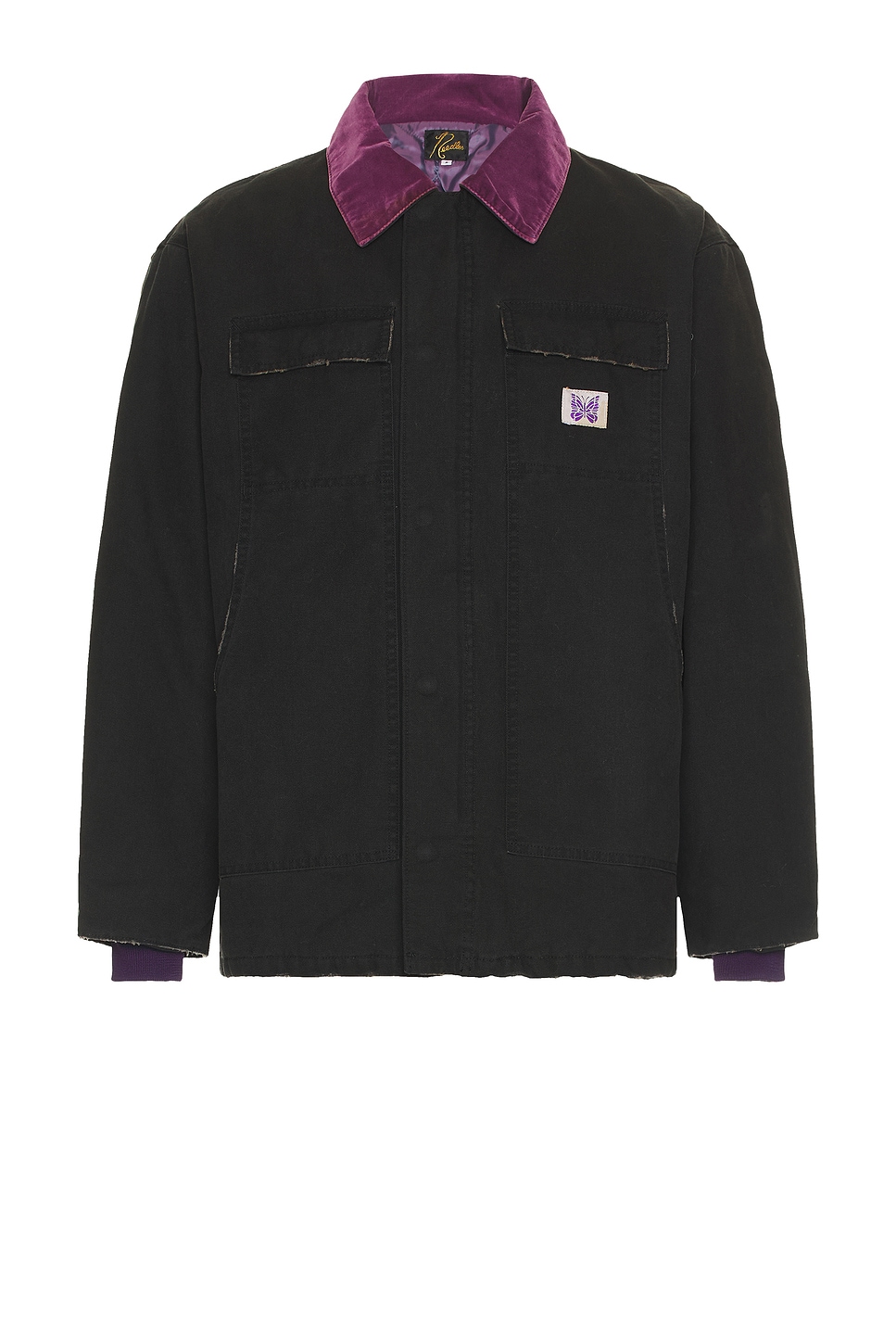 Needles Lumberjack Coat 11oz Cotton Oxford In Black