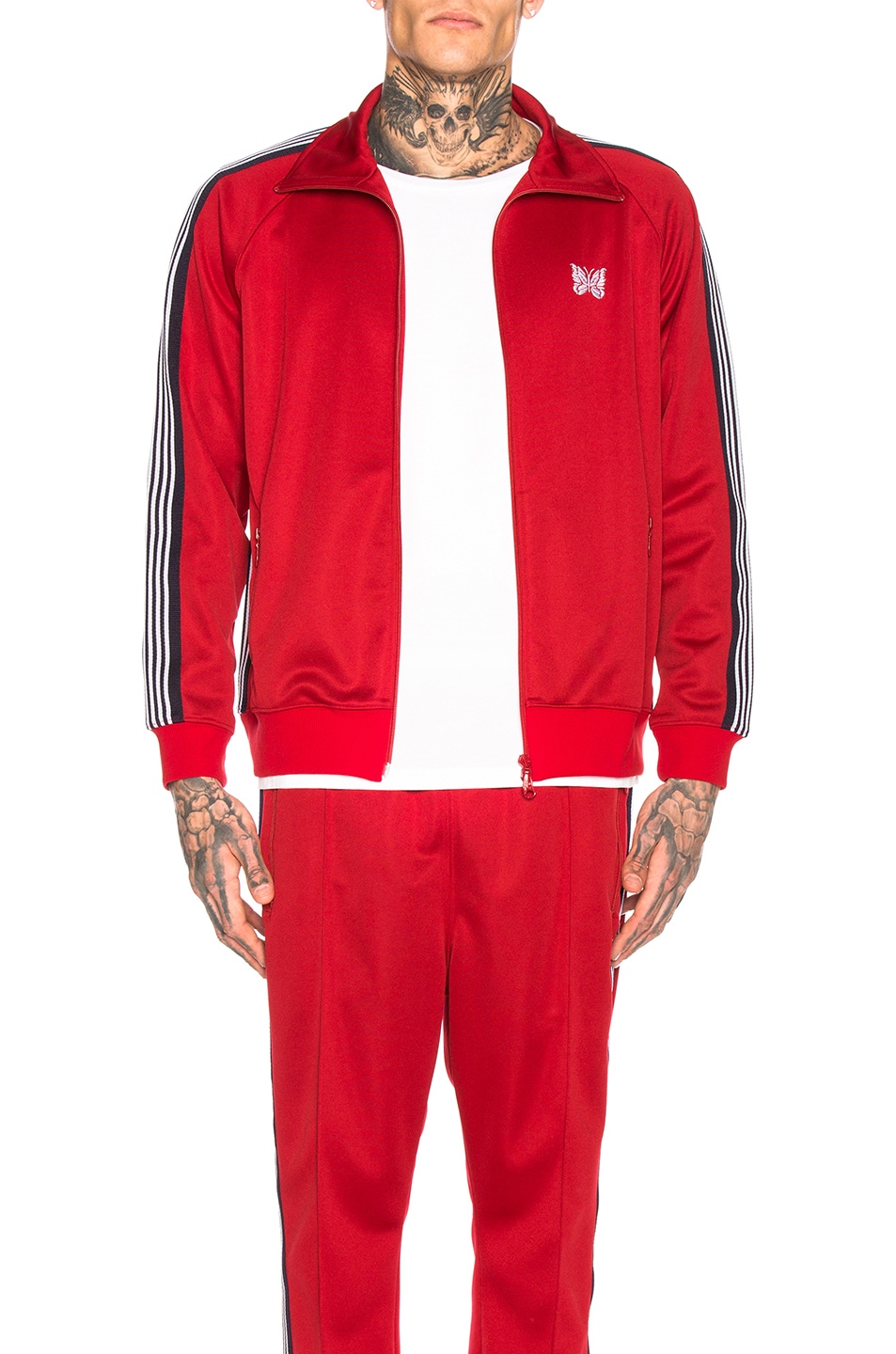 Image 1 of Needles Track Jacket in Red