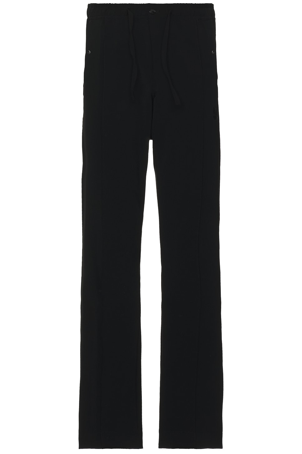 Piping Cowboy Pant Double Cloth In Black in Black
