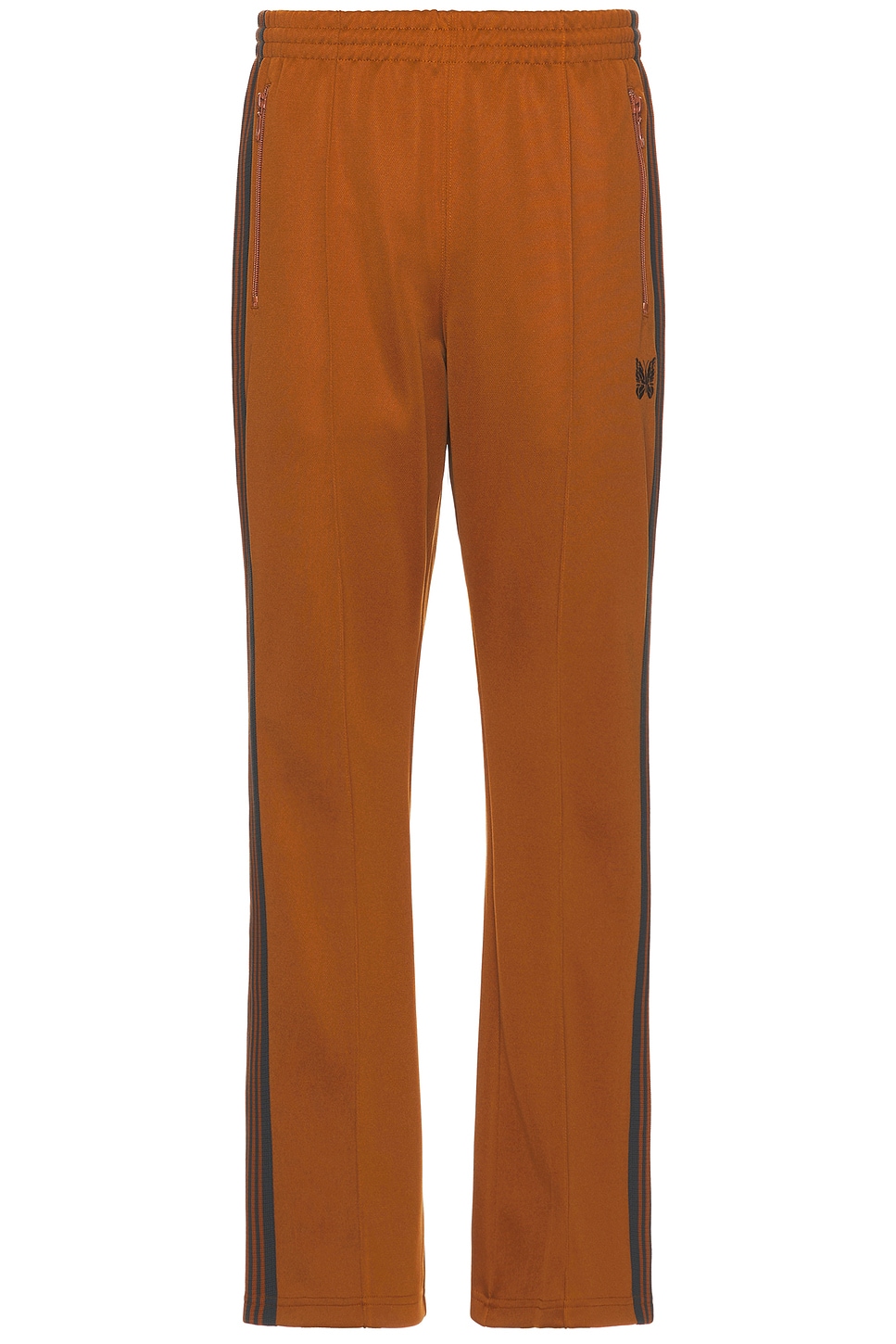 Boot-Cut Track Pant Poly Smooth in Rust