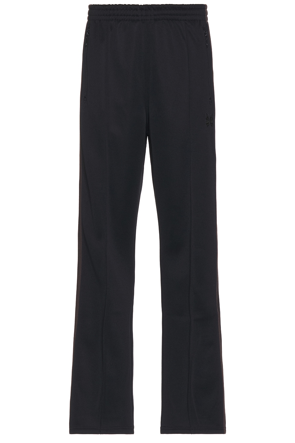 Boot-Cut Track Pant Poly Smooth in Brown