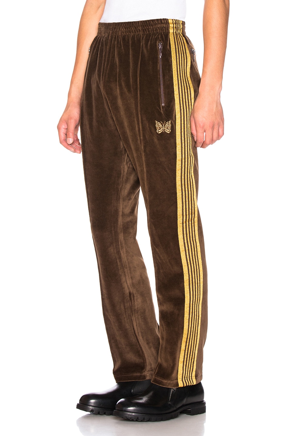 Image 1 of Needles Velour Track Pant in Brown