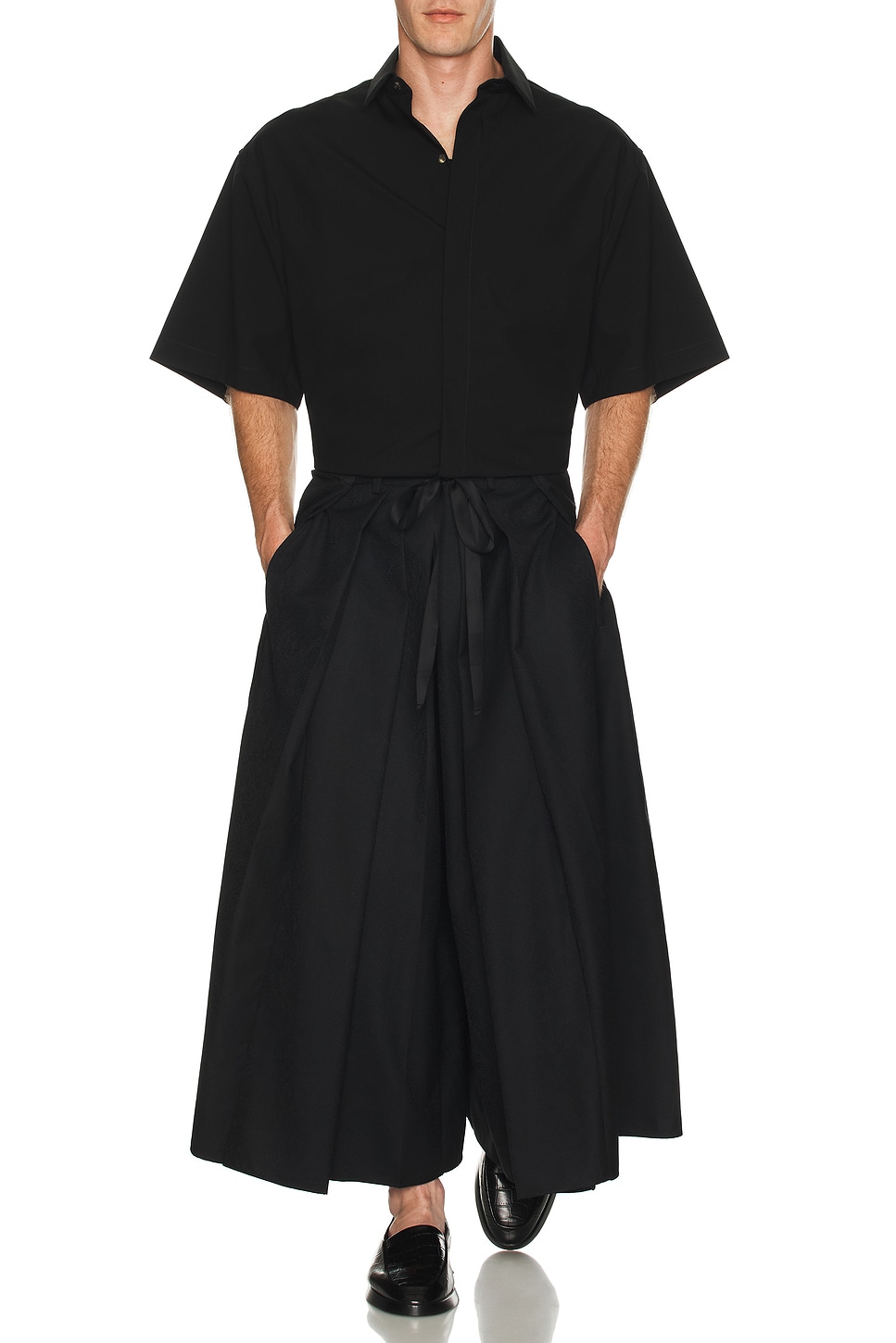 Image 1 of Needles Hakama Pants In Black in Black