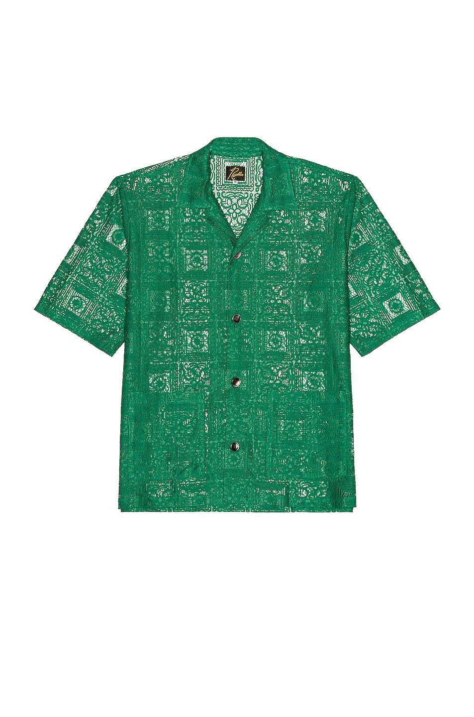 Needles Cabana Shirt in Green FWRD