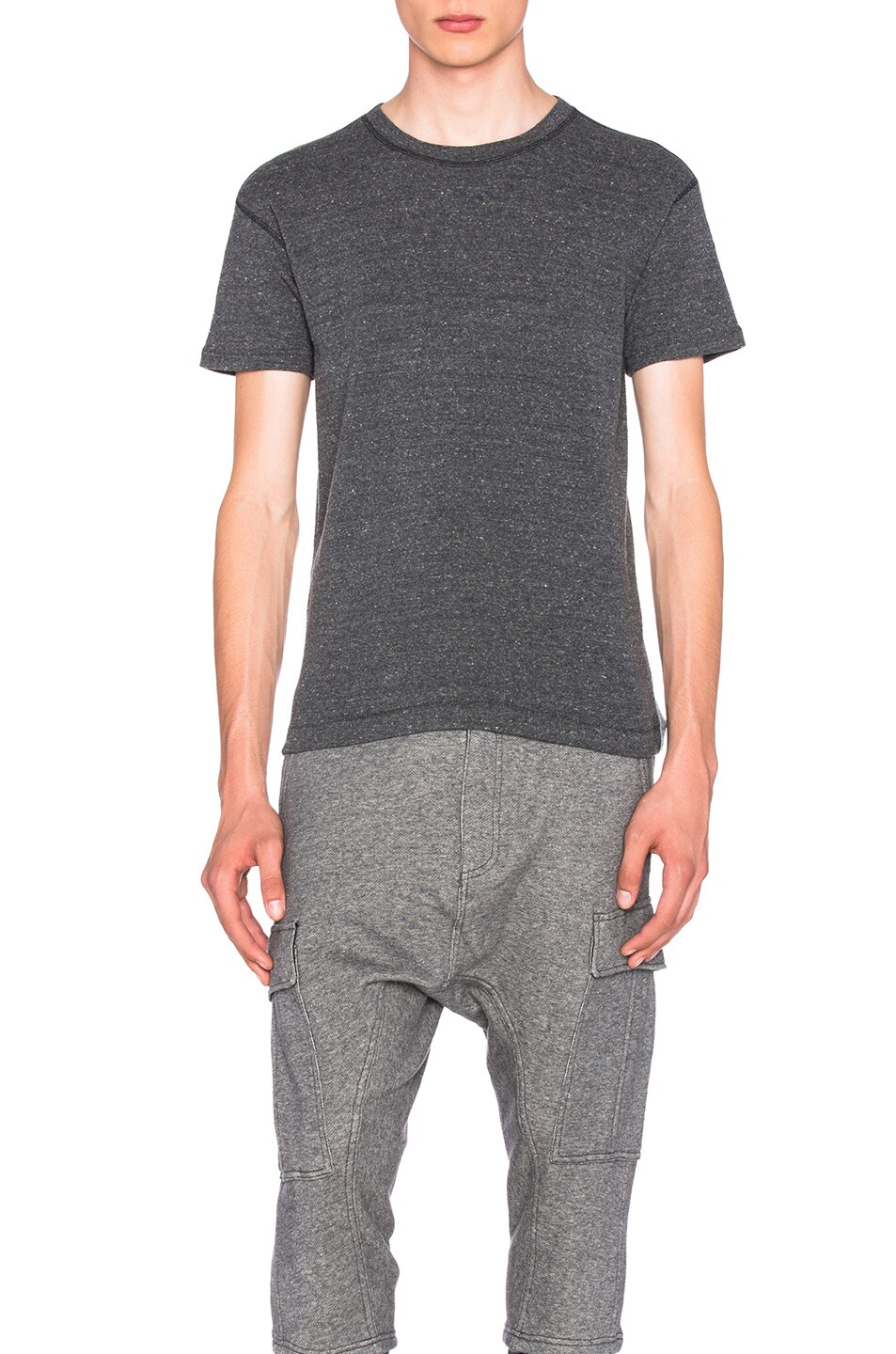 Image 1 of NLST Short Sleeve Tee in Charcoal