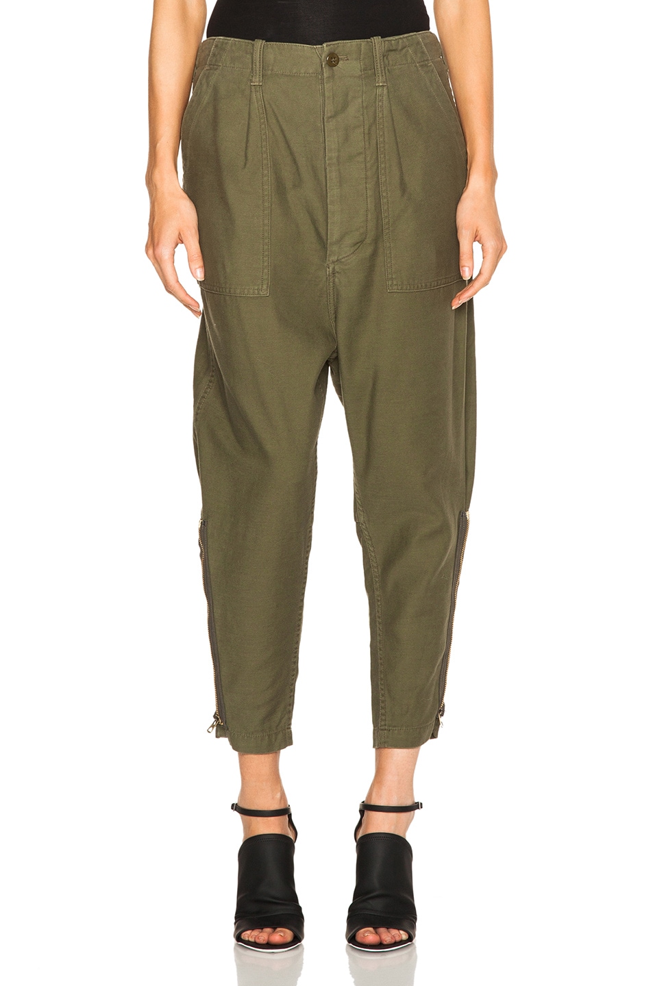 Image 1 of NLST Relaxed Utility Pants in Olive Drab
