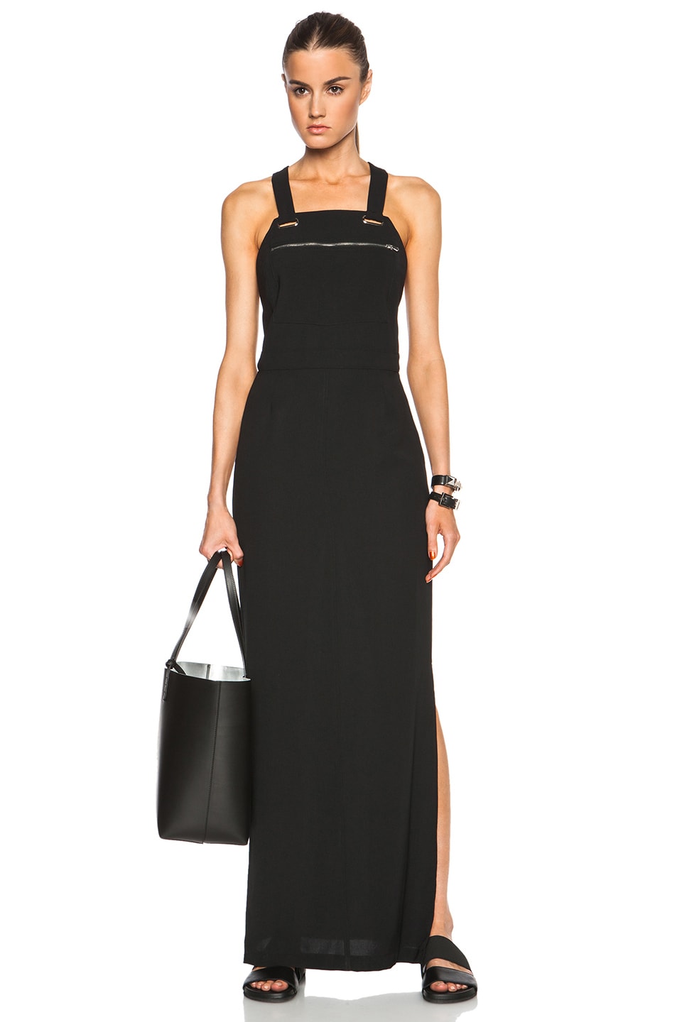 Image 1 of Nomia Vintage Twill Overall Gown in Black