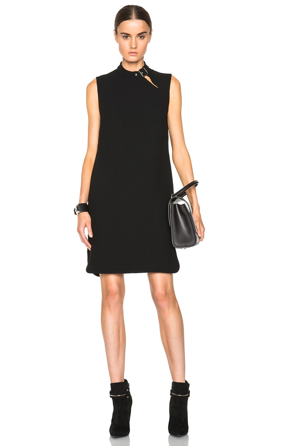 Image 1 of Nomia Buckle Collar Dress in Black