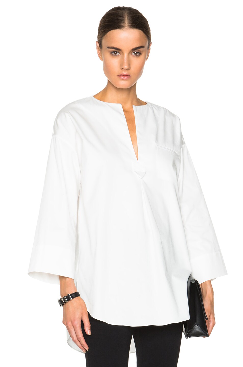 Image 1 of Nomia Oversize Tunic Top in White
