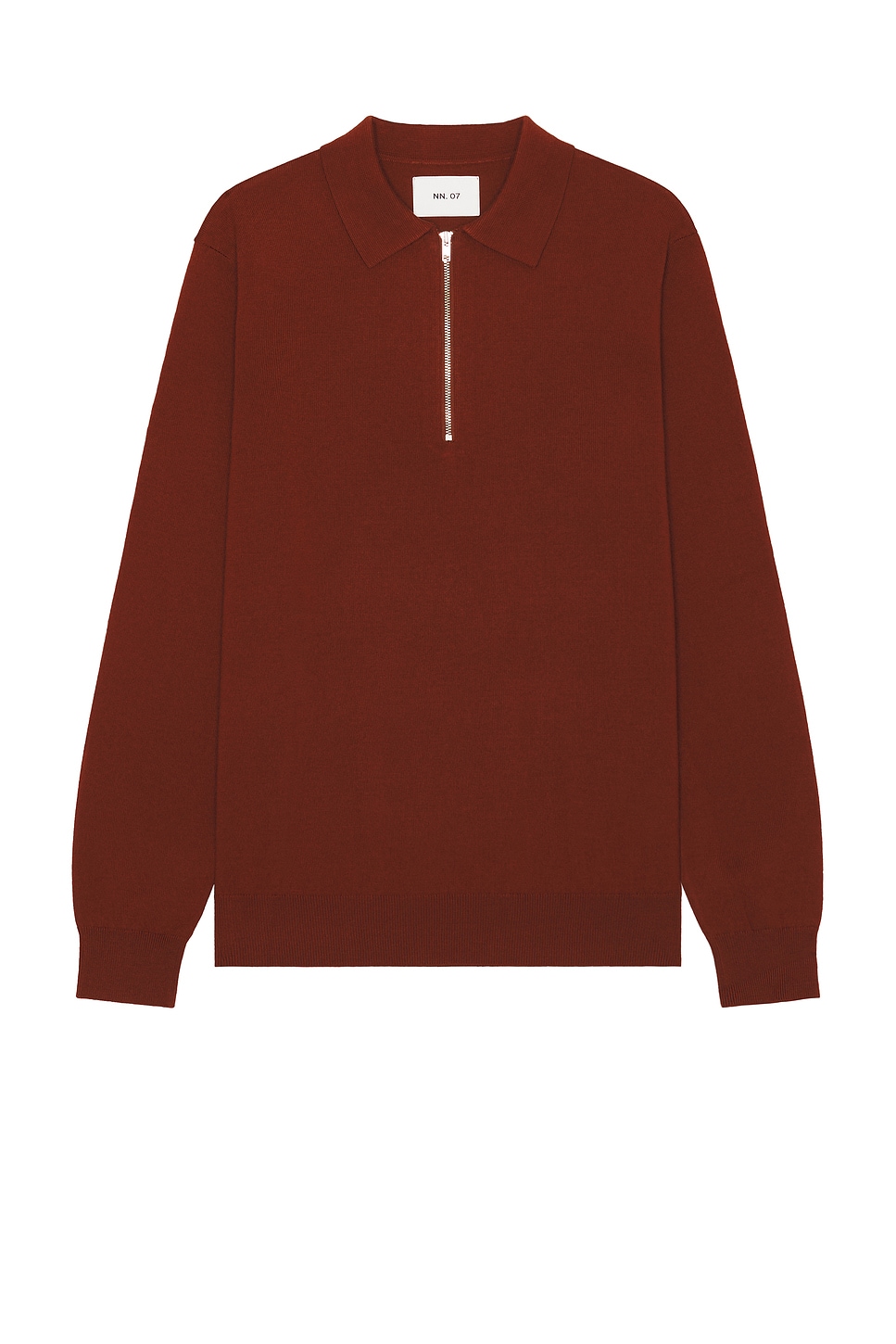 Sergio Zip Polo Sweater in Red