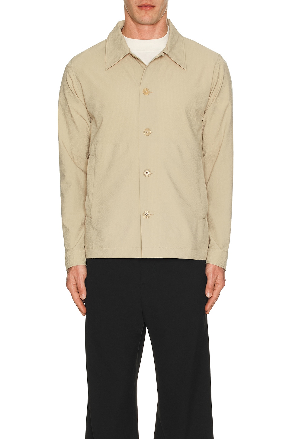 Image 1 of NN07 Zander Overshirt in White Pepper