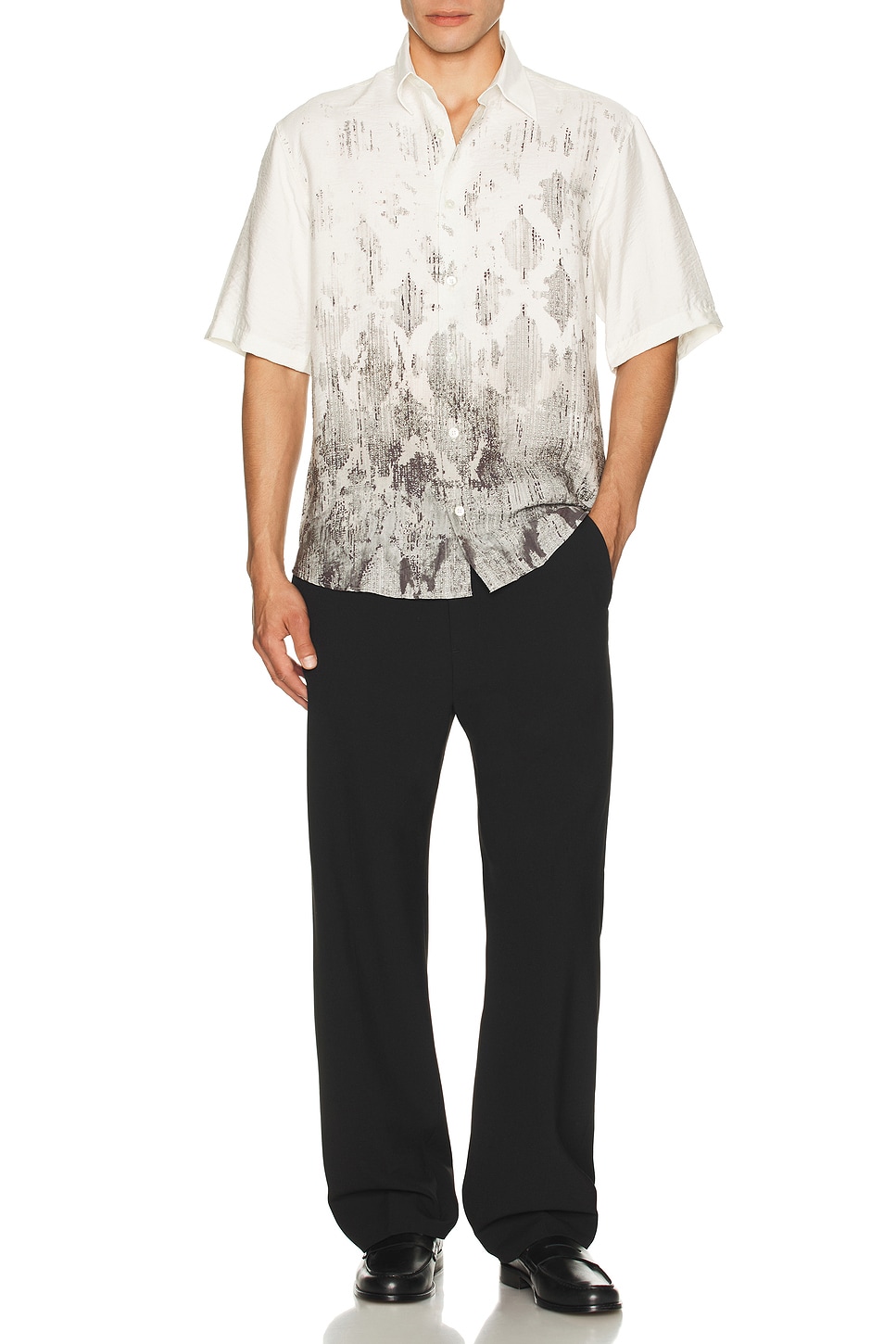 Image 1 of NN07 Quinsy Short Sleeve Shirt 5971 in Black Print
