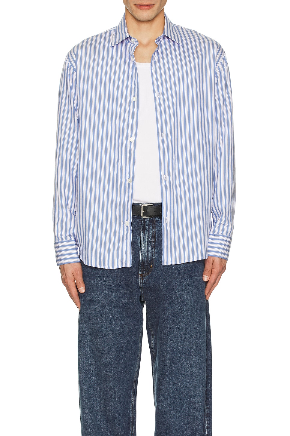 Image 1 of NN07 Freddy Shirt in Blue Stripe