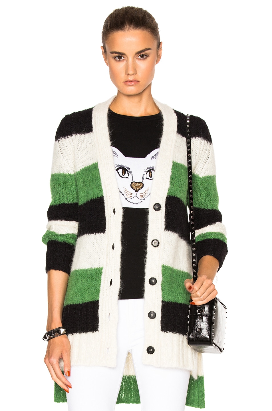 Image 1 of No. 21 Miranda Sweater in Multi Stripe
