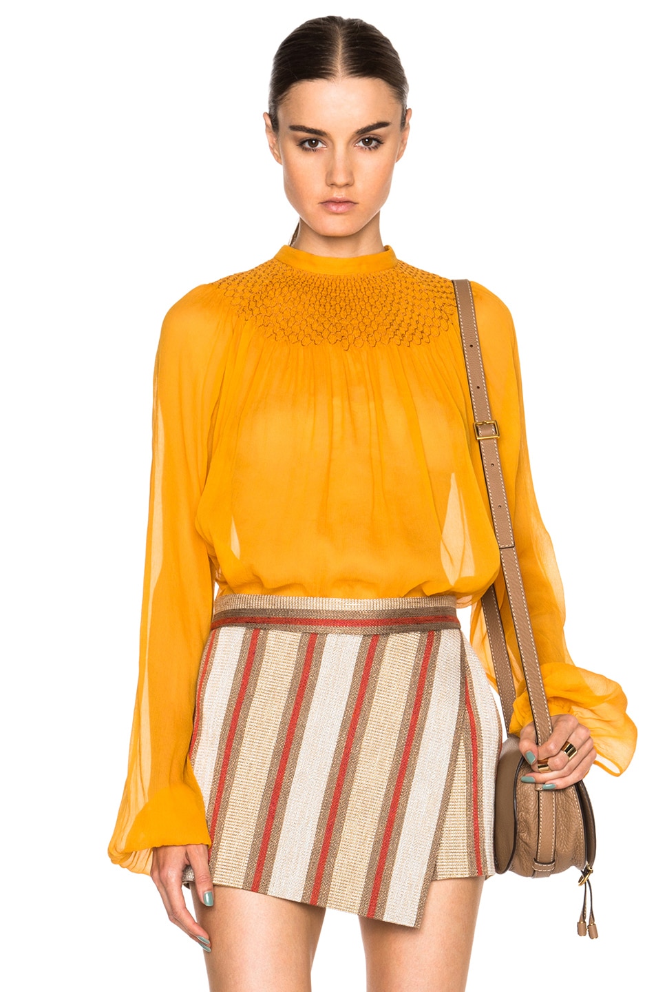 Image 1 of No. 21 Clare Top in Mustard