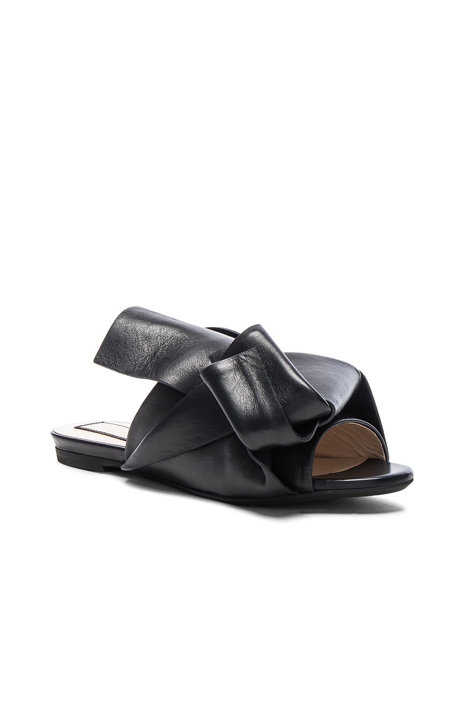 leather knot sandals