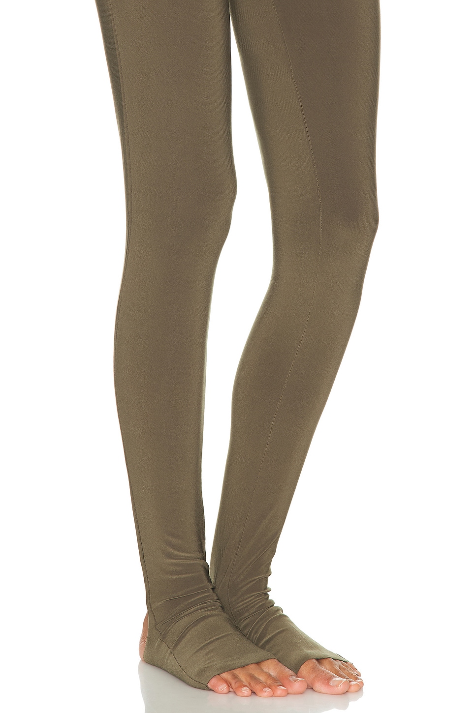 Norma Kamali Long Sleeve Slim Fit Turtleneck Footie Catsuit thumbnail