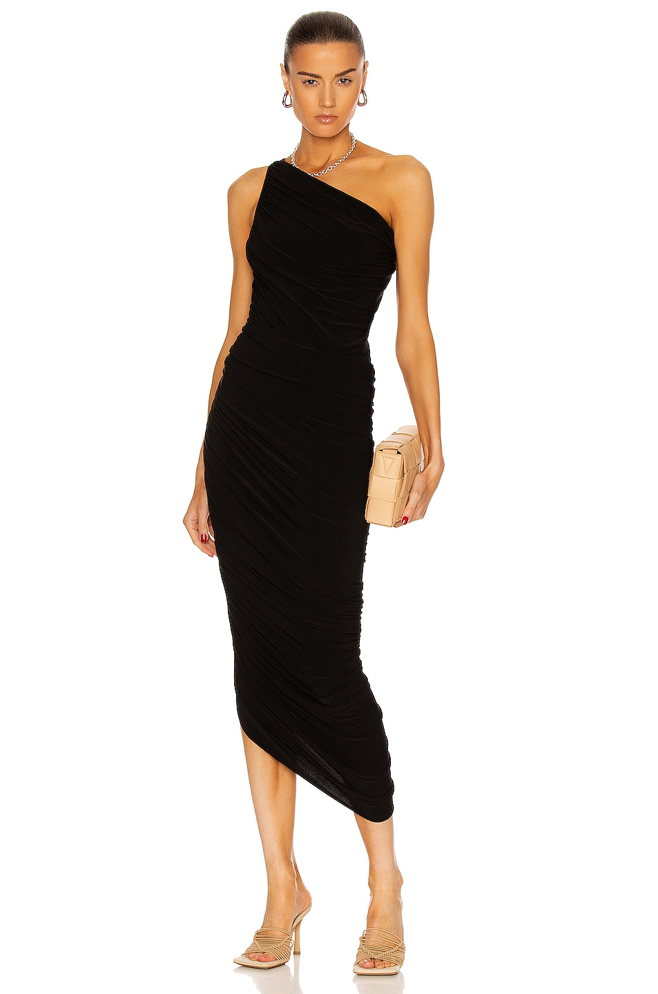 Norma Kamali Diana Gown in Black | FWRD