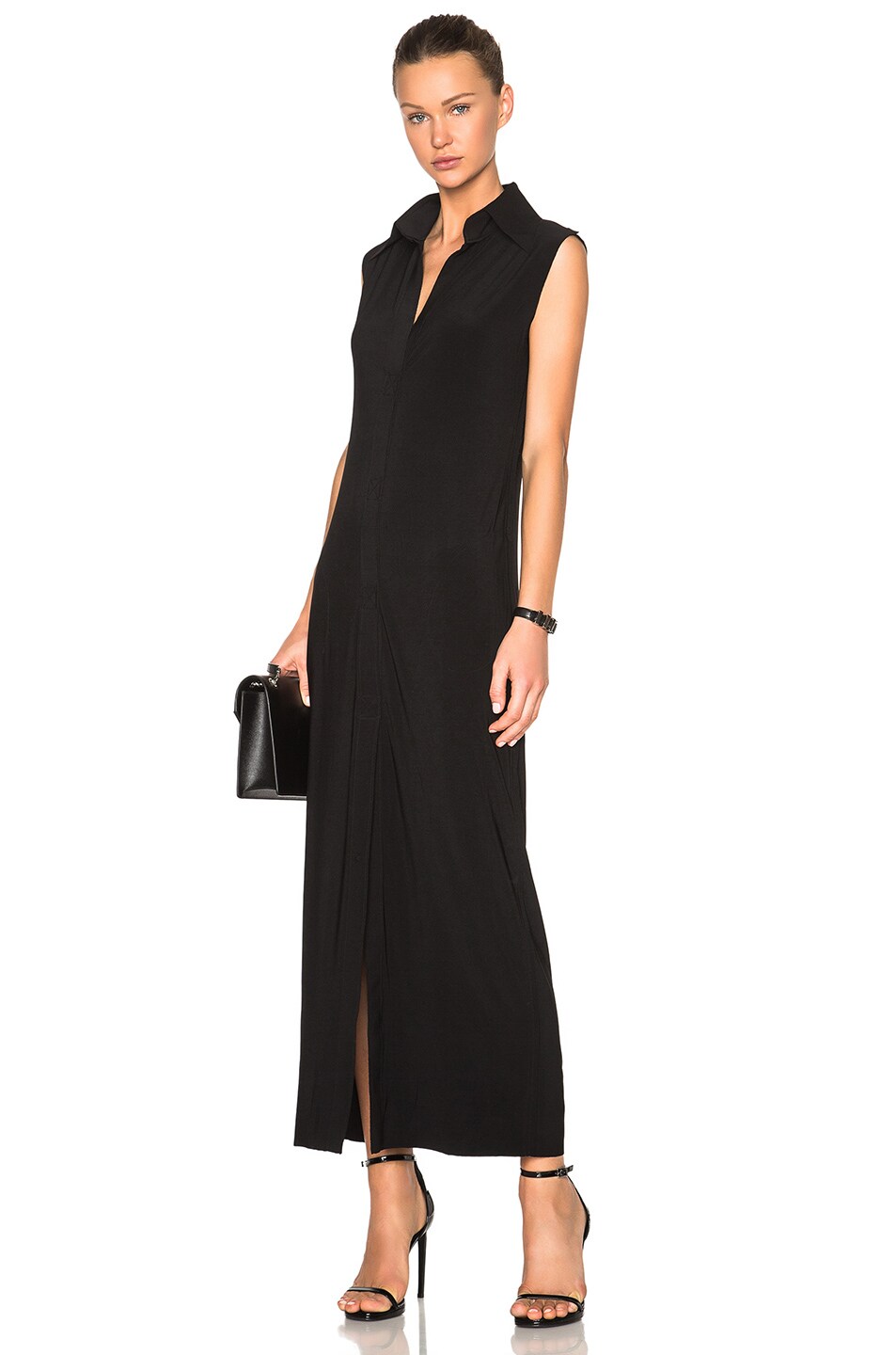 Image 1 of Norma Kamali Sleeveless Dress in Black