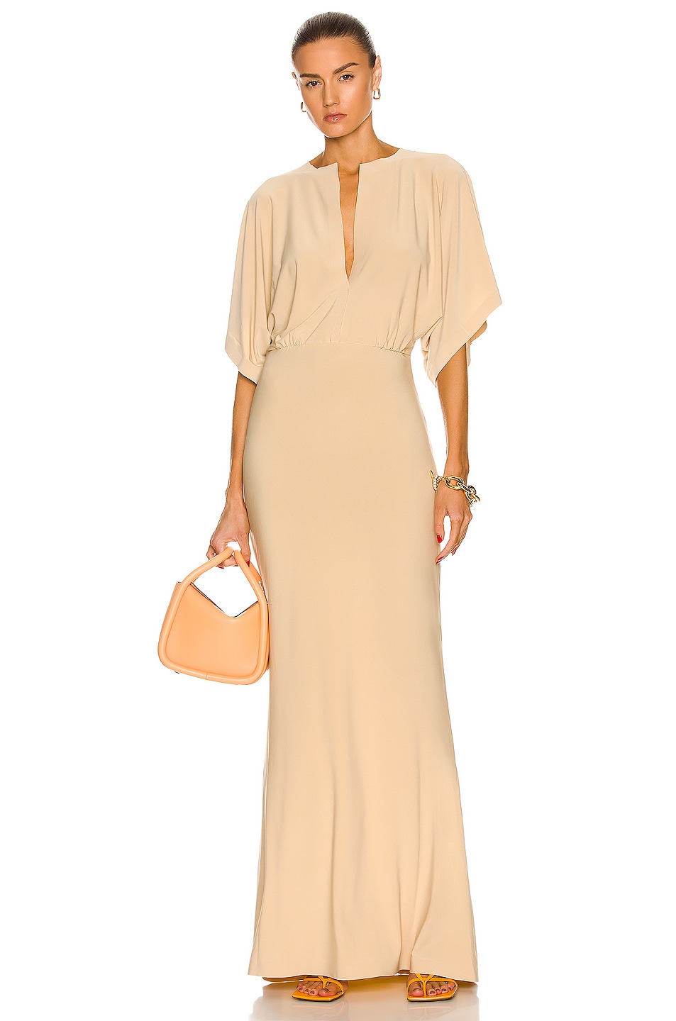 Image 1 of Norma Kamali Obie Gown in Blonde