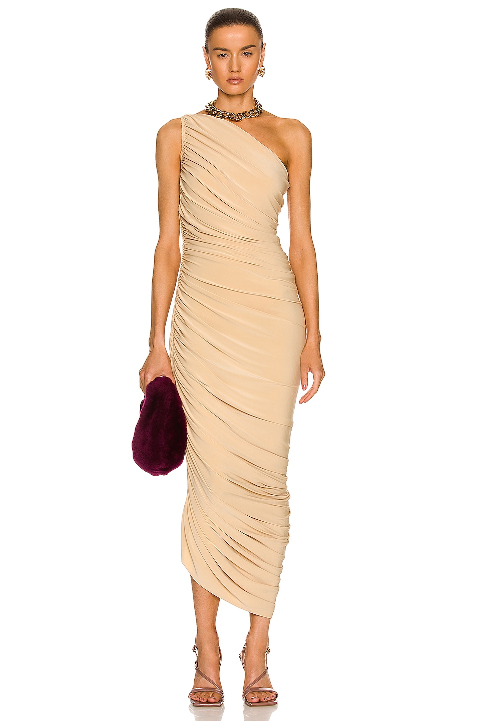 Image 1 of Norma Kamali Diana Gown in Blonde