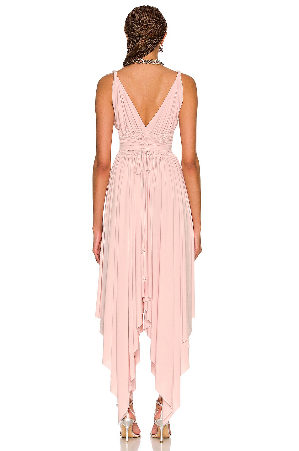 Norma Kamali Goddess Dress in Blush | FWRD