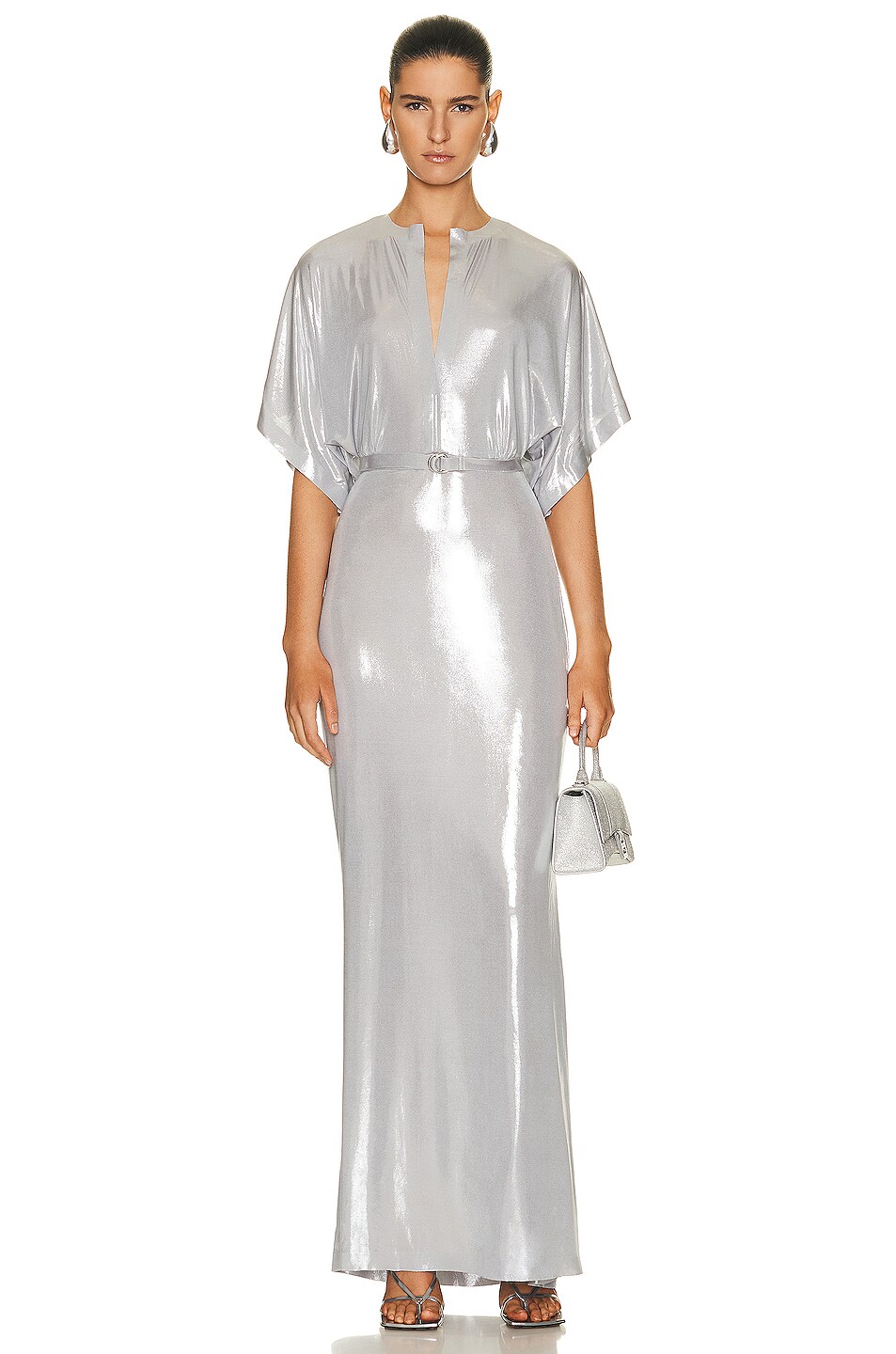Image 1 of Norma Kamali Obie Gown in Silver