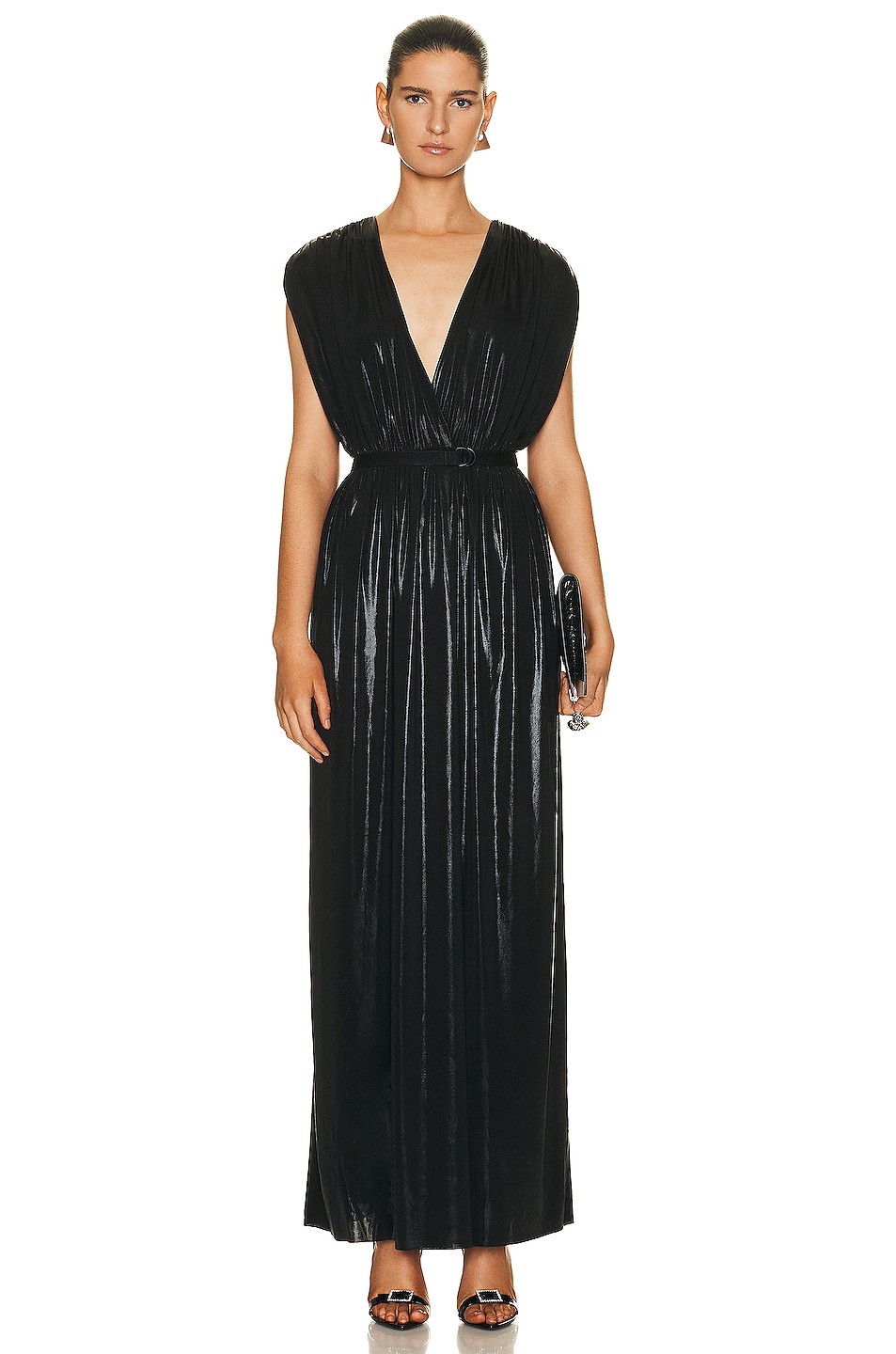 Image 1 of Norma Kamali Athena Gown in Black