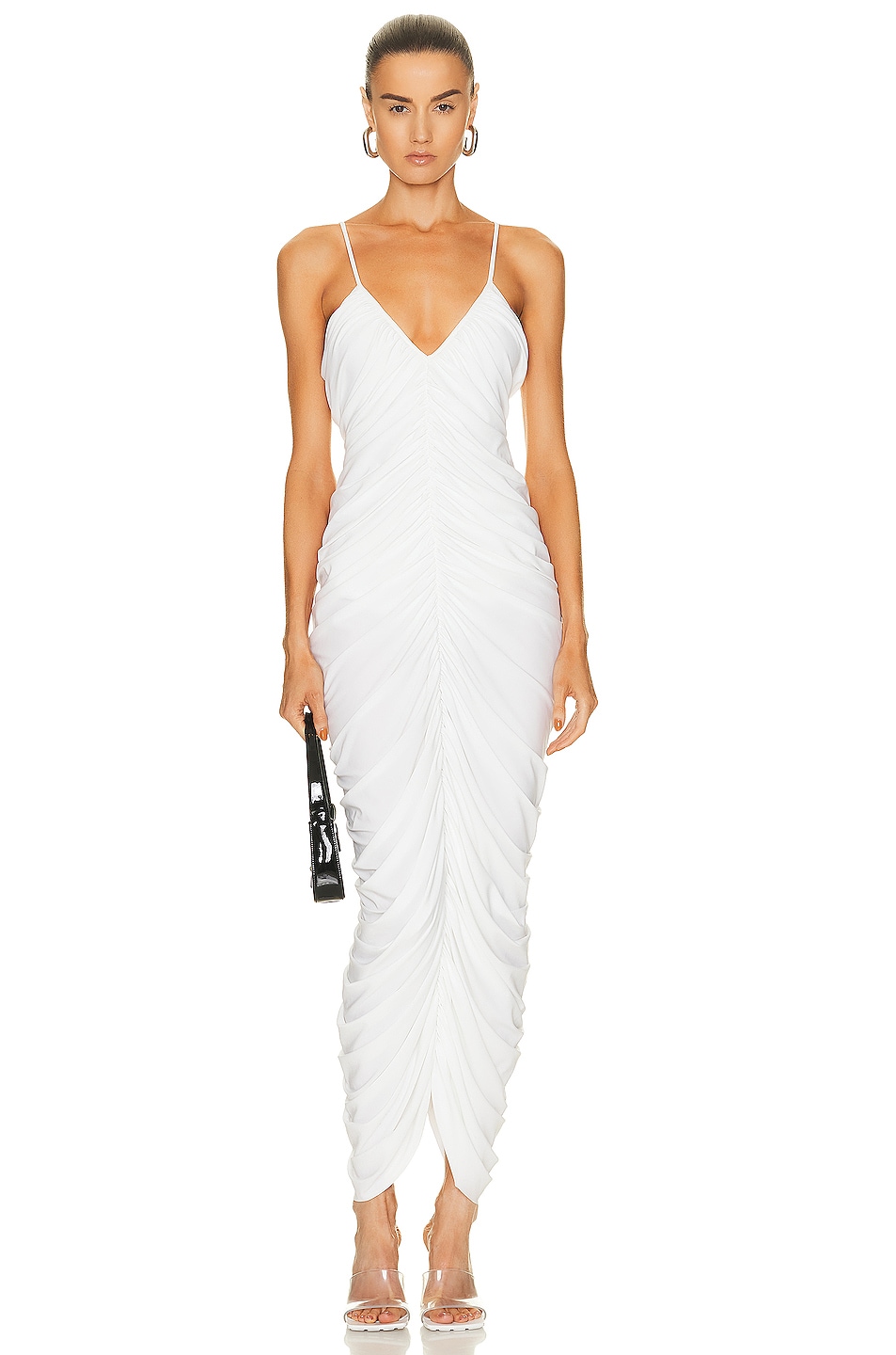 Image 1 of Norma Kamali Slip Diana Gown in Snow White