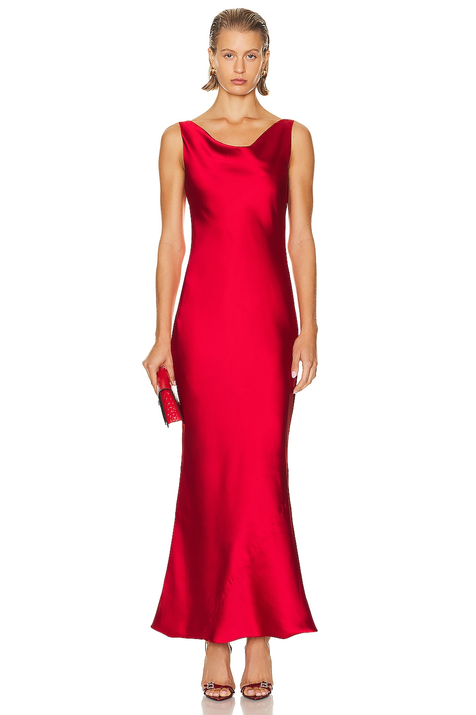 Image 1 of Norma Kamali Maria Gown in Tiger Red