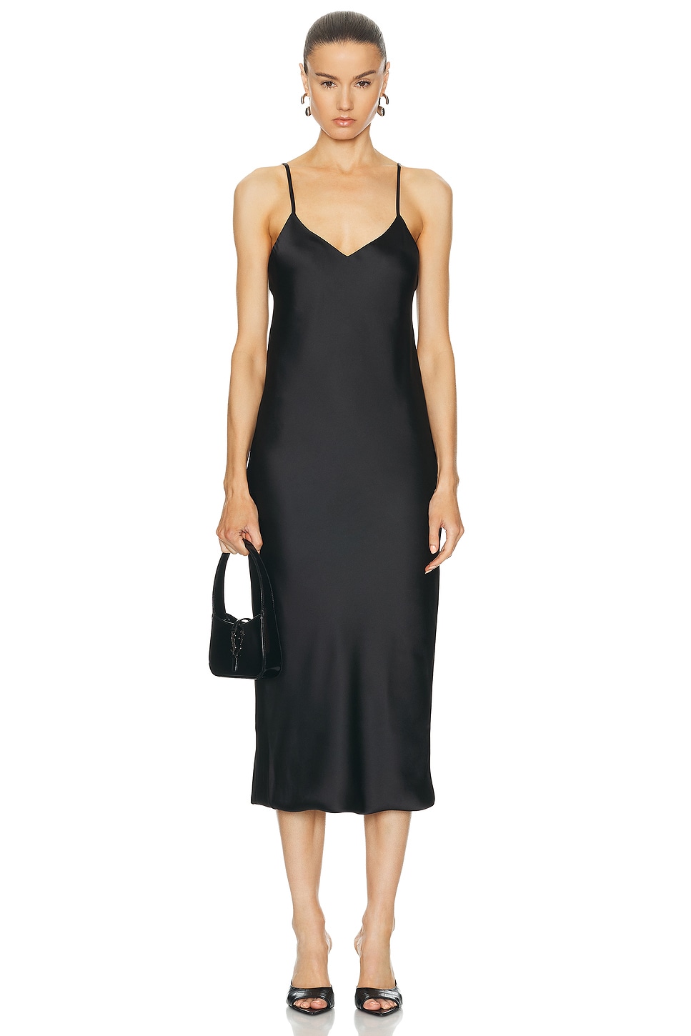 Image 1 of Norma Kamali Bias Slip Dress in Black