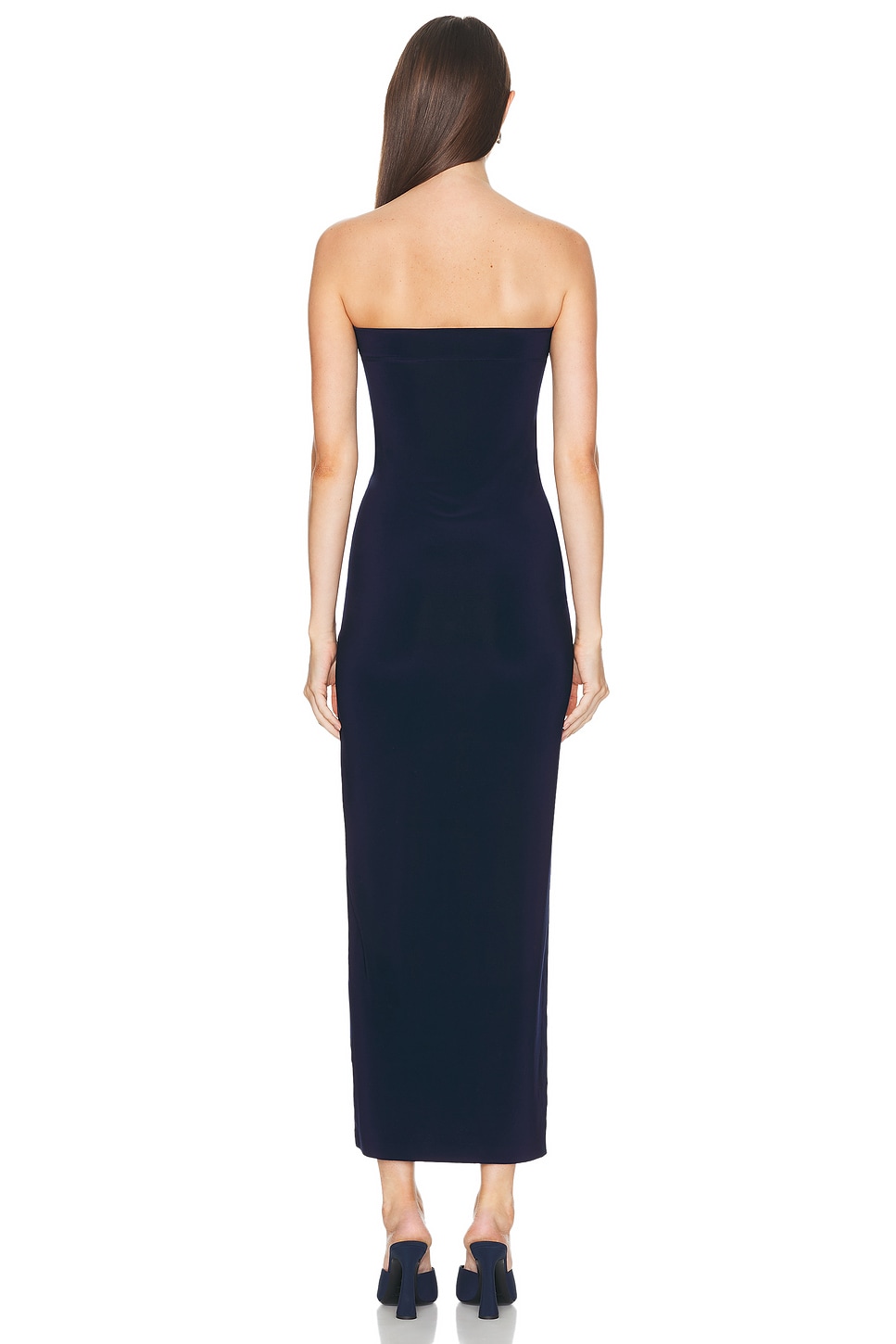 Norma Kamali Strapless All in One Side Slit Gown thumbnail