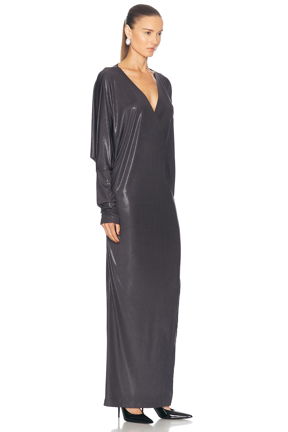 NORMA KAMALI DOLMAN WRAP GOWN 